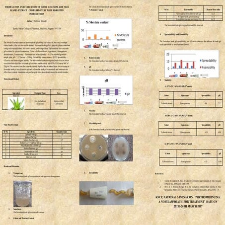 B.pharm project 2015 16 ppt | PDF