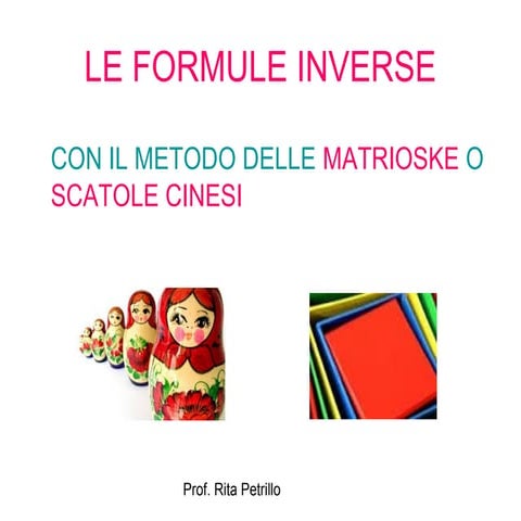 Formule invese