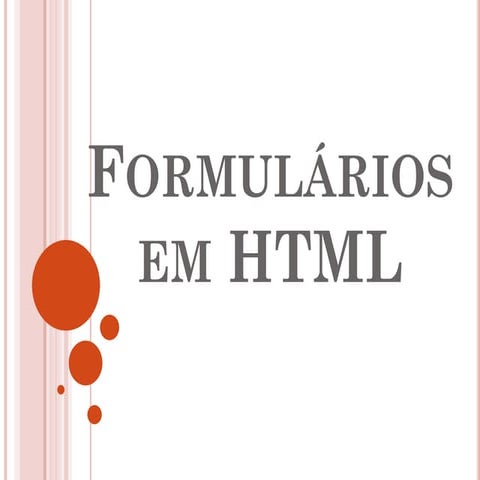 Formulários em html