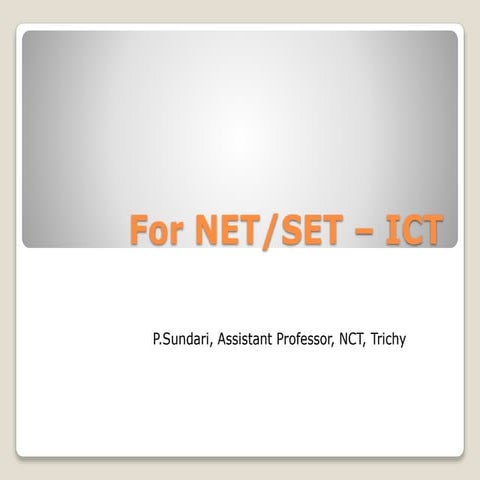 Material related to ICT