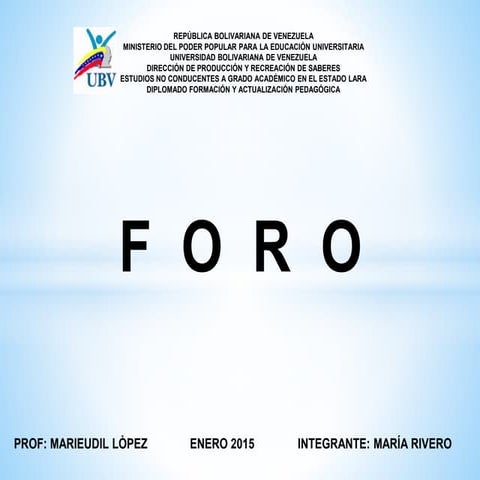 FORO
