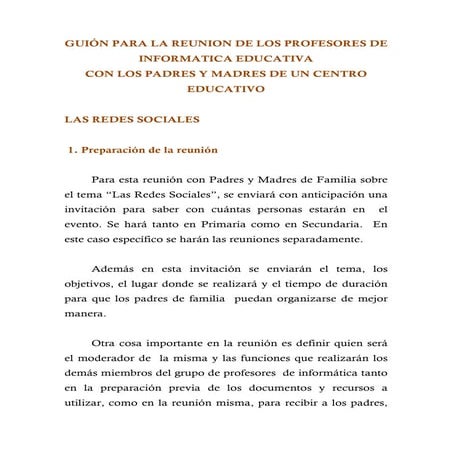 Foro3 G1 GuióN Para La Reunion