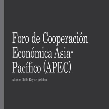 APEC | PPT
