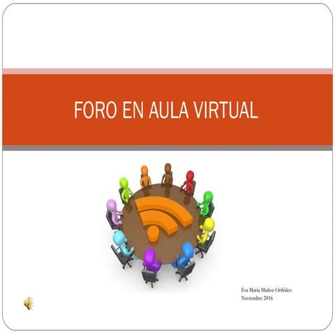 Foro en aula virtual | PPT