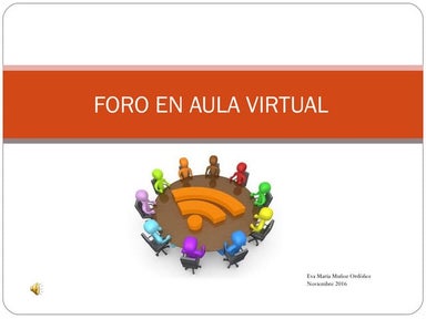 Foro en aula virtual