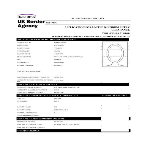 Application form | PDF