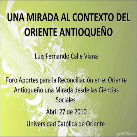 Foro reconciliacion uco