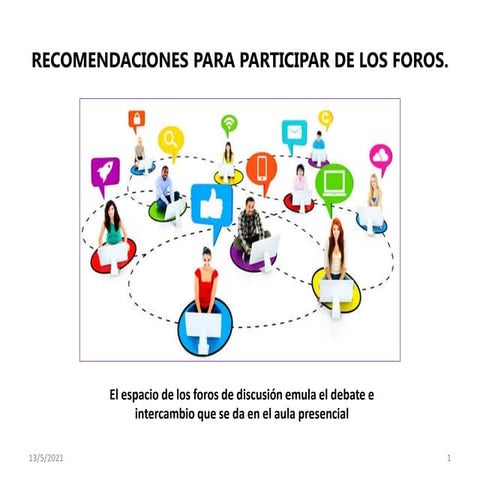 Recomendaciones foros | PDF