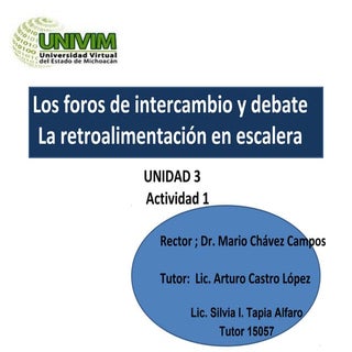 Foros Silvia Ignacia Tapia Alfaro