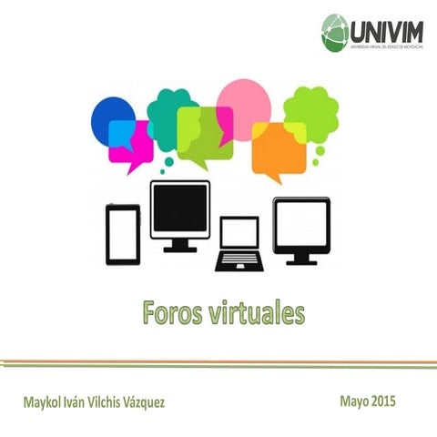 Actividades dinámicas con foros virtuales | PPTX