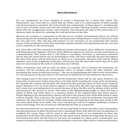 Written Summary of Ideas Generation