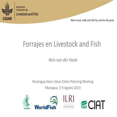 Forrajes en Livestock and Fish