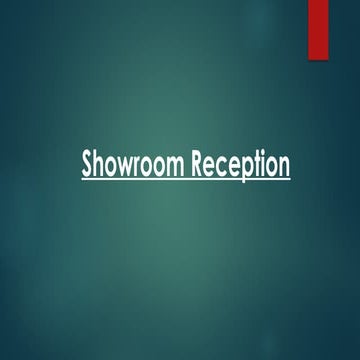 Receptionist skills | PPTX