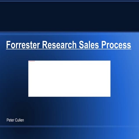 Forrester sales process