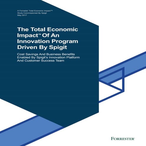 The Total Economic Impact Of An Innovation Program Driven by Spigit
