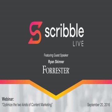 Forrester's Ryan Skinner on How to Optimize the Two Types of Content Marketing