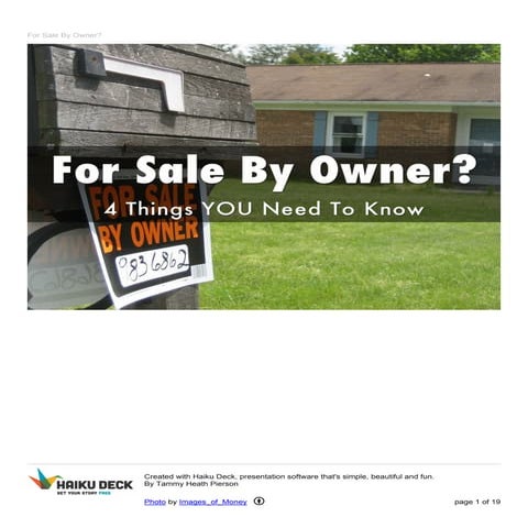 For Sale By Owner 