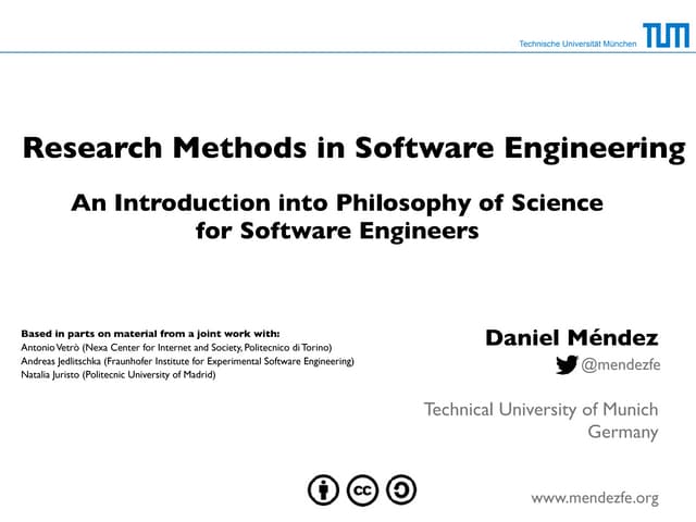 An Introduction into Philosophy of Science for Software Engineers 