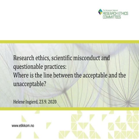 Forskningsdagene 2020 Helene ingierd