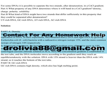 For some DNAs it is possible to separate the two strands, after dena.pdf