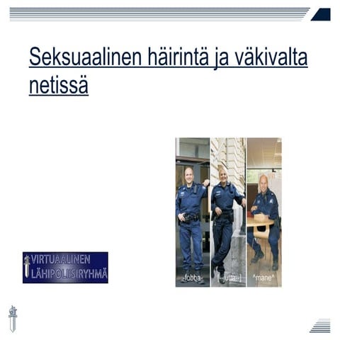 Forss: Seksuaalinen häirintä ja väkivalta netissä