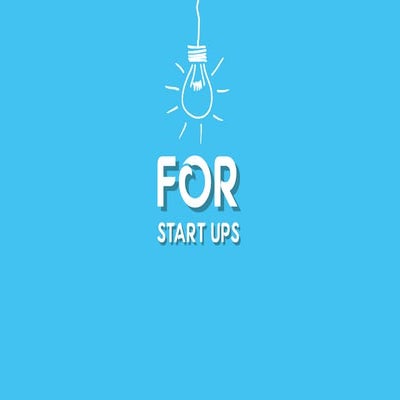 For startups