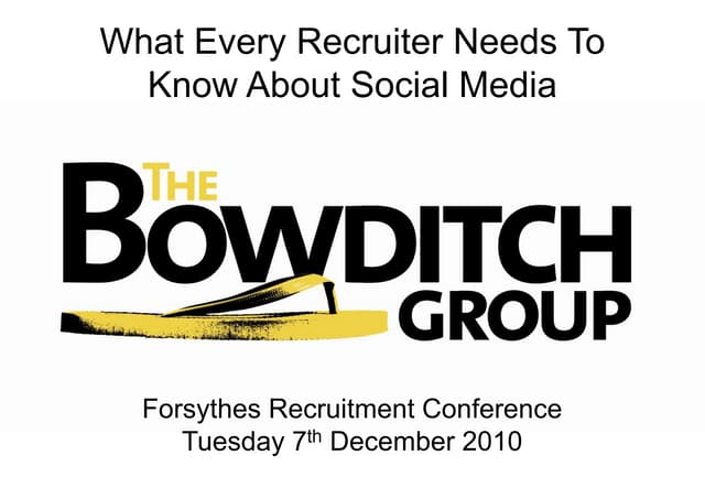 What Every Recruiter Needs To Know About Social Media