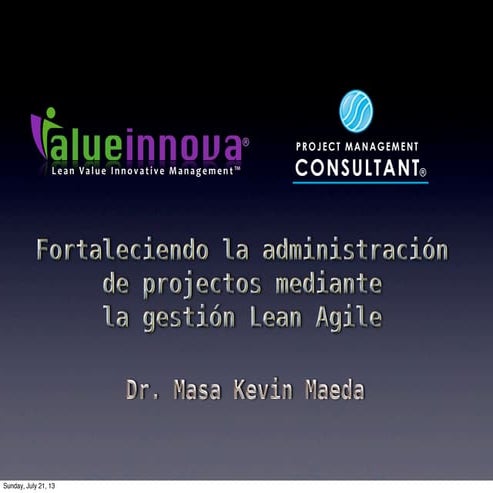 Fortaleciendo pm mediante gestión lean agile