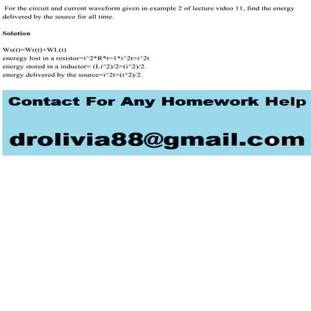 For the circuit and current waveform given in example 2 of lecture vi.pdf