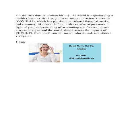 For the first time in modern history, the world is experiencing a he.docx