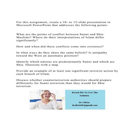 For this assignment, create a 10- to 12-slide presentation in Mi.docx