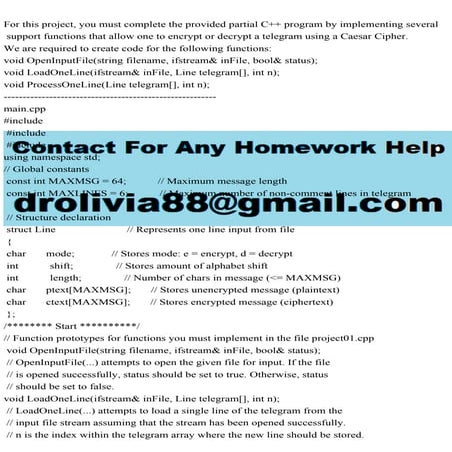 For this project, you must complete the provided partial C++ program.pdf