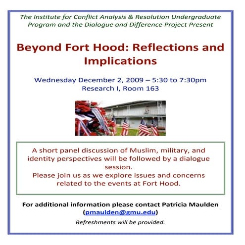 Fort Hood Event Flyer