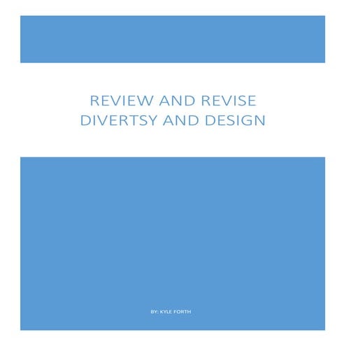 ARC 211: American Diversity and Design: Kyle Forth