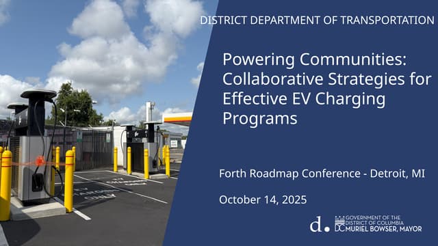 DDOT Transportation Electrification Roadmap by Tasin Malik