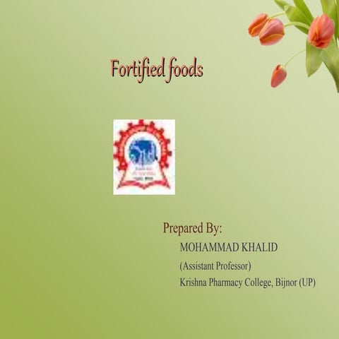 Fortified food, Enriched Food