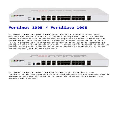 FortiGate 100e