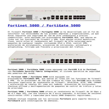 FortiGate 500 D