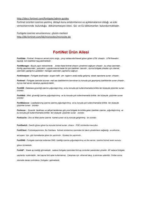 Forti̇gate ayarlari