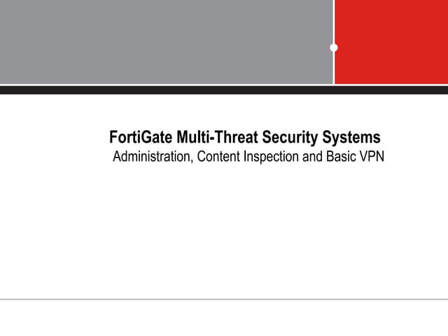 Fortigate Training