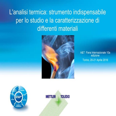 L'analisi termica: strumento indispensabile per lo studio e la ...