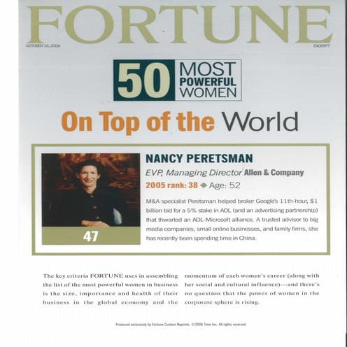 OnTop of the World | Fortune | PDF