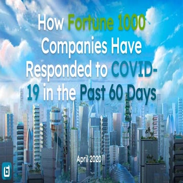 Fortune 1000 companies' response to covid 19