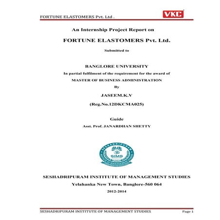 Fortune elastomers pvt. ltd.
