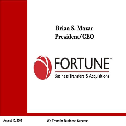 Business Valuation and Increasing the Value of a Business 