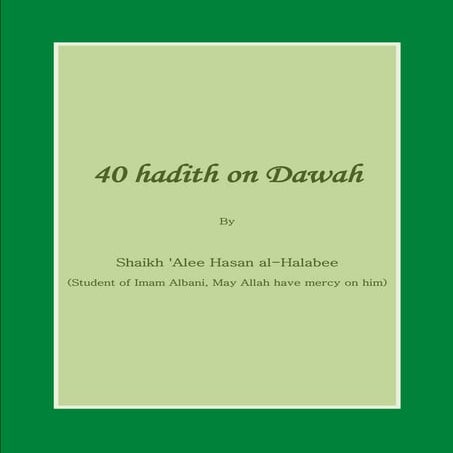 Forty Ahadith on Dawah | PDF