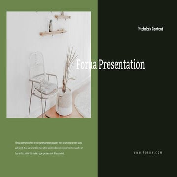 Forua Presentation : Dark Color Theme