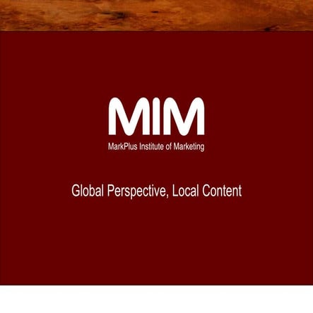 Marketing Plan - Forum TDA 14 Nov 2008