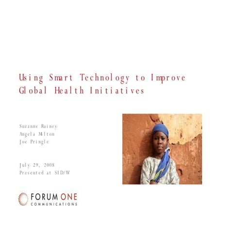 Using Smart Technology to Improve Global Health Initiatives