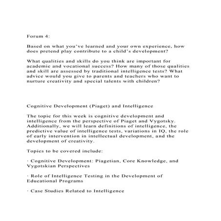 Forum 4Based on what you’ve learned and your own experience.docx